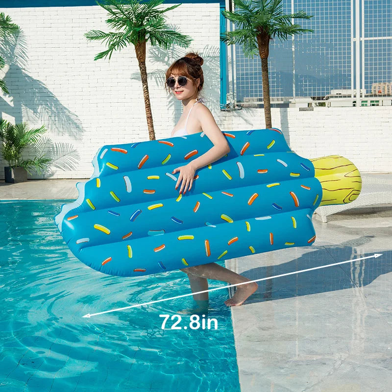 Bouée de natation gonflable licorne, matelas flottant, flotteur d'eau, lit de mer, fauteuil inclinable pour adultes et enfants, jouets de fête à la piscine