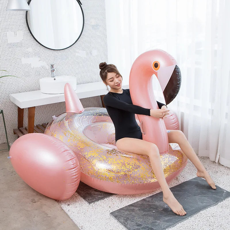 Bouée de natation gonflable licorne, matelas flottant, flotteur d'eau, lit de mer, fauteuil inclinable pour adultes et enfants, jouets de fête à la piscine
