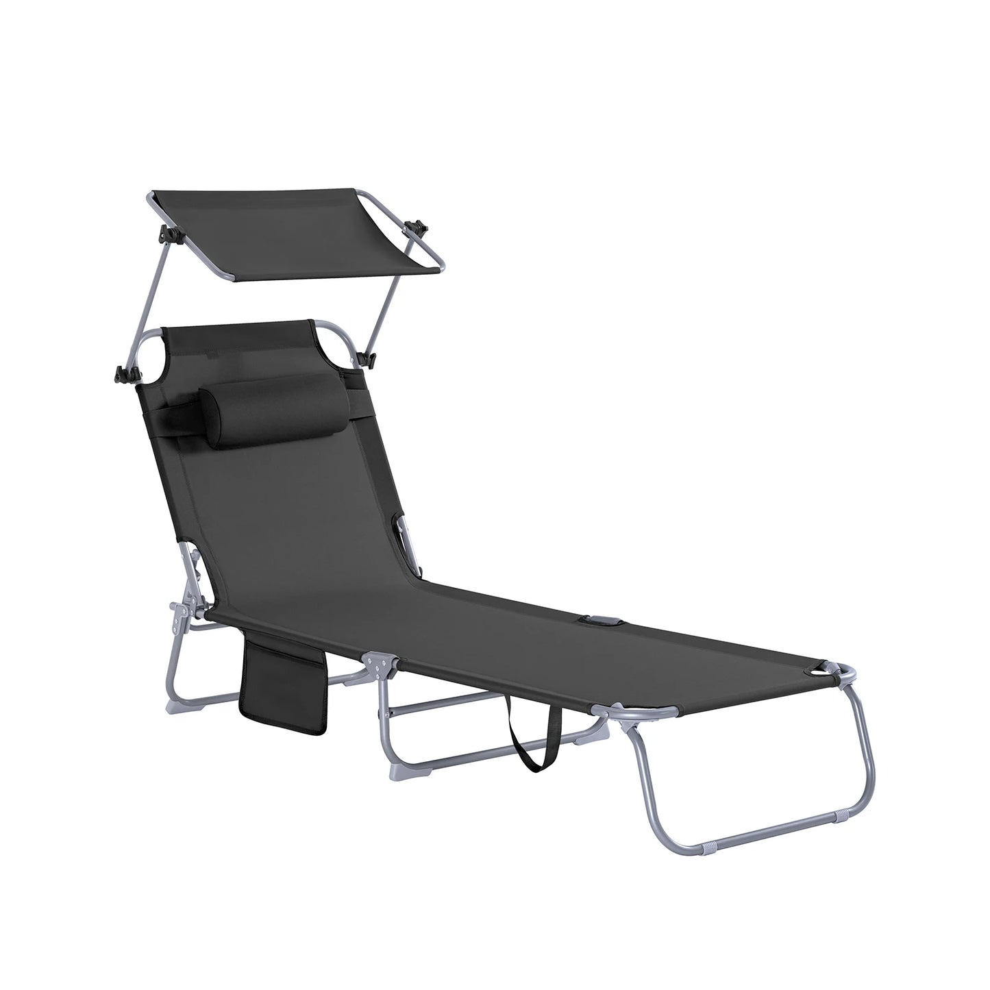 Chaise longue de jardin SoBuy OGS48-B Sideside bag Chaise longue de relaxation balançoire pour jardins, cours, plages, balcons