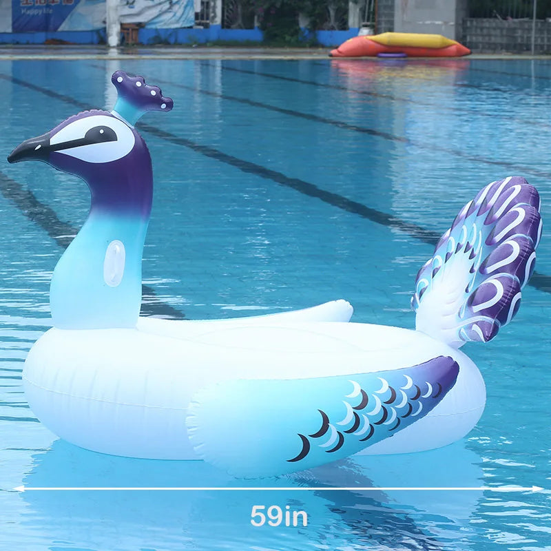 Bouée de natation gonflable licorne, matelas flottant, flotteur d'eau, lit de mer, fauteuil inclinable pour adultes et enfants, jouets de fête à la piscine
