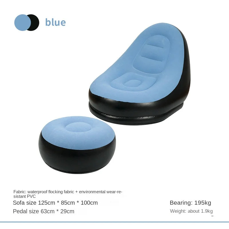 Canapé gonflable d'extérieur DZ, chaise portable pour camping, célébrité Internet, canapé paresseux en peluche épaisse, chambre à coucher, loisirs à domicile, lit pliant 2025