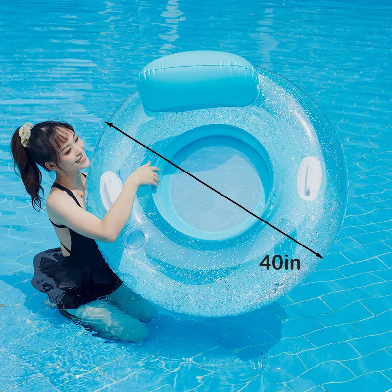 Bouée de natation gonflable licorne, matelas flottant, flotteur d'eau, lit de mer, fauteuil inclinable pour adultes et enfants, jouets de fête à la piscine