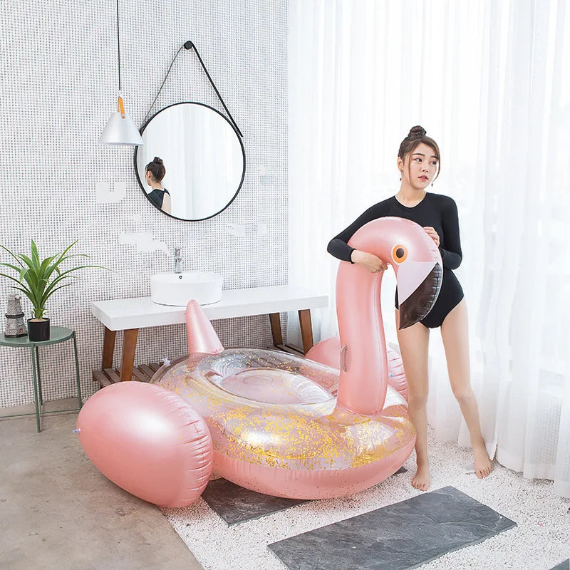 Bouée de natation gonflable licorne, matelas flottant, flotteur d'eau, lit de mer, fauteuil inclinable pour adultes et enfants, jouets de fête à la piscine