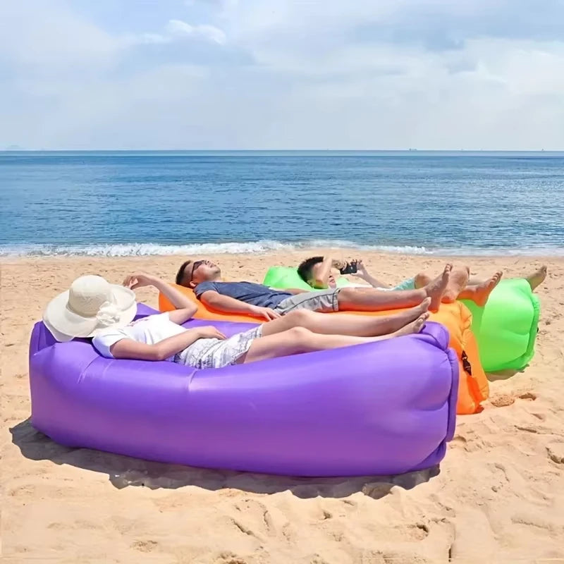 Canapé gonflable DIZETION, sac de couchage portable pour camping, festival de musique, inclinable