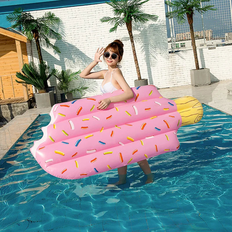 Bouée de natation gonflable licorne, matelas flottant, flotteur d'eau, lit de mer, fauteuil inclinable pour adultes et enfants, jouets de fête à la piscine