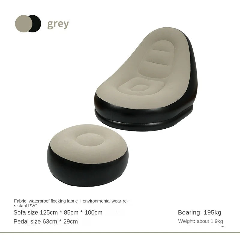 Canapé gonflable d'extérieur DZ, chaise portable pour camping, célébrité Internet, canapé paresseux en peluche épaisse, chambre à coucher, loisirs à domicile, lit pliant 2025