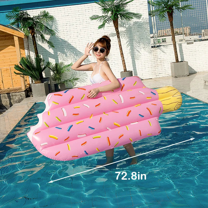 Bouée de natation gonflable licorne, matelas flottant, flotteur d'eau, lit de mer, fauteuil inclinable pour adultes et enfants, jouets de fête à la piscine