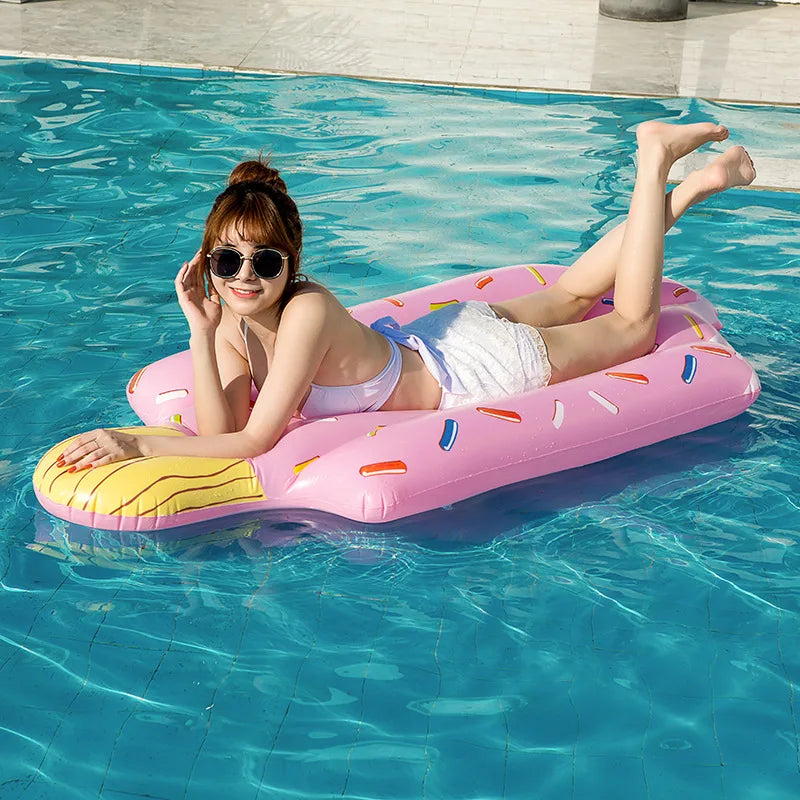 Bouée de natation gonflable licorne, matelas flottant, flotteur d'eau, lit de mer, fauteuil inclinable pour adultes et enfants, jouets de fête à la piscine