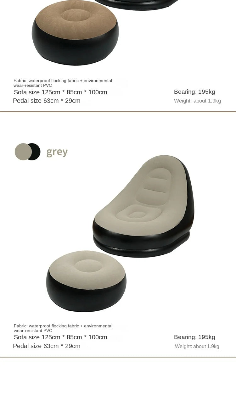 Canapé gonflable d'extérieur DZ, chaise portable pour camping, célébrité Internet, canapé paresseux en peluche épaisse, chambre à coucher, loisirs à domicile, lit pliant 2025