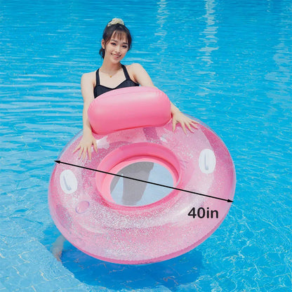 Bouée de natation gonflable licorne, matelas flottant, flotteur d'eau, lit de mer, fauteuil inclinable pour adultes et enfants, jouets de fête à la piscine