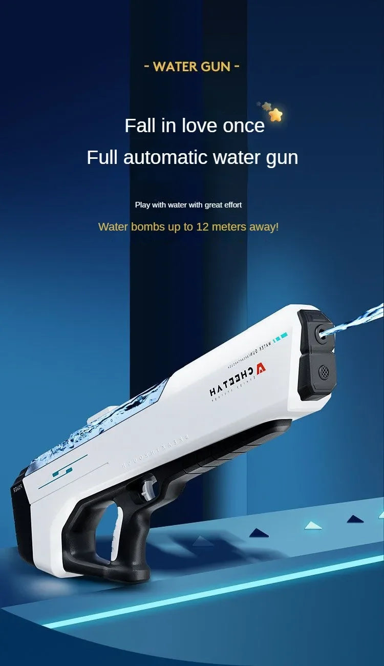Pistolet à eau électrique haute pression pour enfants, jouet pour l'été, jeux de combat en piscine, jouets d'eau pour enfants, cadeau