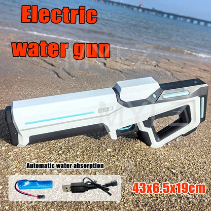 Pistolet à eau électrique haute pression pour enfants, jouet pour l'été, jeux de combat en piscine, jouets d'eau pour enfants, cadeau