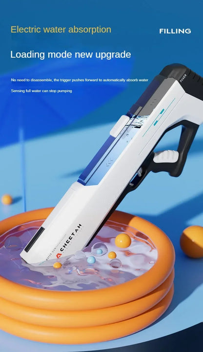 Pistolet à eau électrique haute pression pour enfants, jouet pour l'été, jeux de combat en piscine, jouets d'eau pour enfants, cadeau