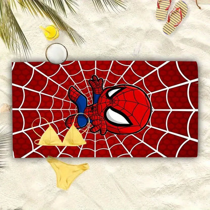 Serviette de plage imprimée Spider-Man : plongez dans les plaisirs de l'été ! Idéale comme serviette de bain, drap de plage ou comme cadeau.