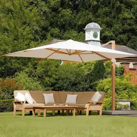 Parasol de jardin grand parasol de plage patio pique-nique à motifs patio extérieur avec base solaire à lumière LED vente en gros dropshipping