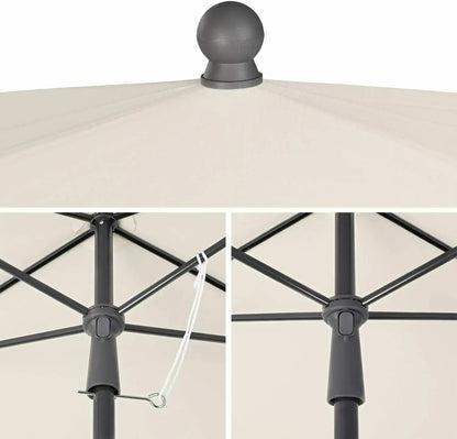 Parasol rectangulaire pliable, protection UV, pour terrasse, maison, marché, extérieur, imperméable .