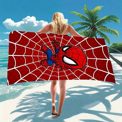 Serviette de plage imprimée Spider-Man : plongez dans les plaisirs de l'été ! Idéale comme serviette de bain, drap de plage ou comme cadeau.