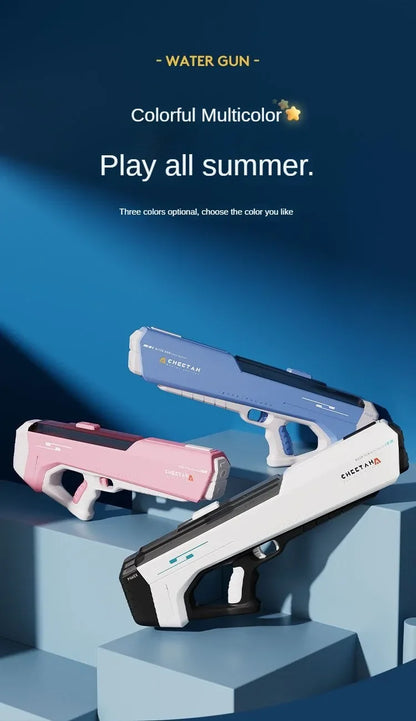 Pistolet à eau électrique haute pression pour enfants, jouet pour l'été, jeux de combat en piscine, jouets d'eau pour enfants, cadeau