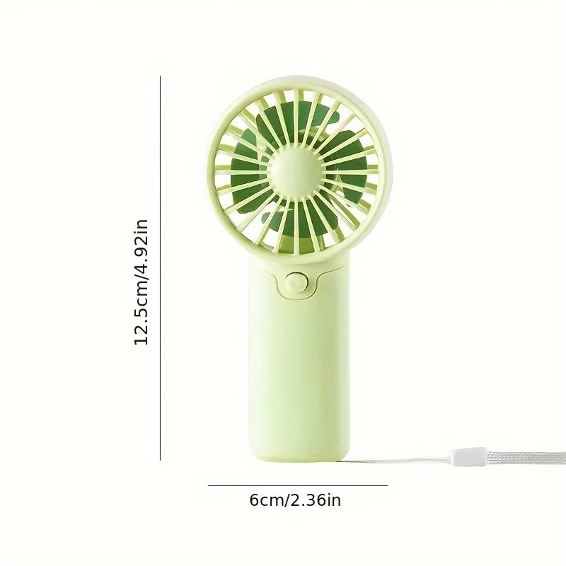 Ventilateur portable pratique et créatif, petit ventilateur de poche, léger, réglable et mignon, refroidisseur d'air