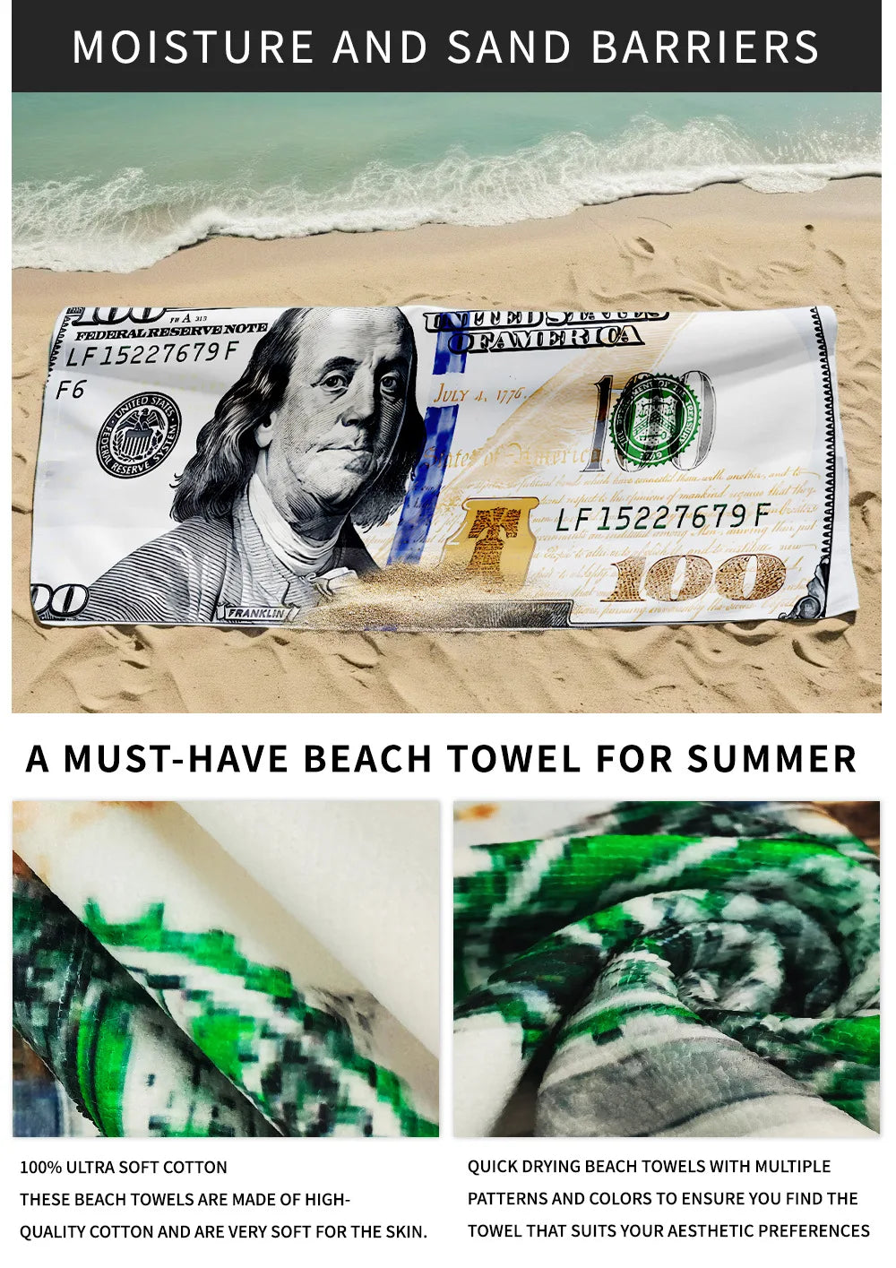 Serviettes en microfibre à séchage rapide, grande taille, serviette de plage, tapis de bain, natation, mer rafraîchissante, sans sable, pour adultes, plages, absorbantes, géantes