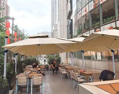 Parasol de jardin grand parasol de plage patio pique-nique à motifs patio extérieur avec base solaire à lumière LED vente en gros dropshipping