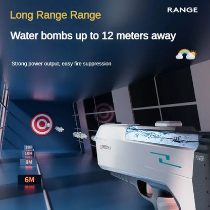 Pistolet à eau électrique haute pression pour enfants, jouet pour l'été, jeux de combat en piscine, jouets d'eau pour enfants, cadeau