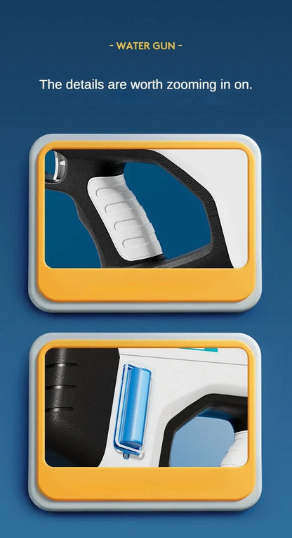 Pistolet à eau électrique haute pression pour enfants, jouet pour l'été, jeux de combat en piscine, jouets d'eau pour enfants, cadeau