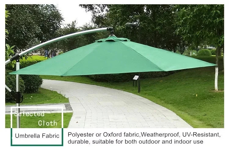 Parasol de jardin grand parasol de plage patio pique-nique à motifs patio extérieur avec base solaire à lumière LED vente en gros dropshipping
