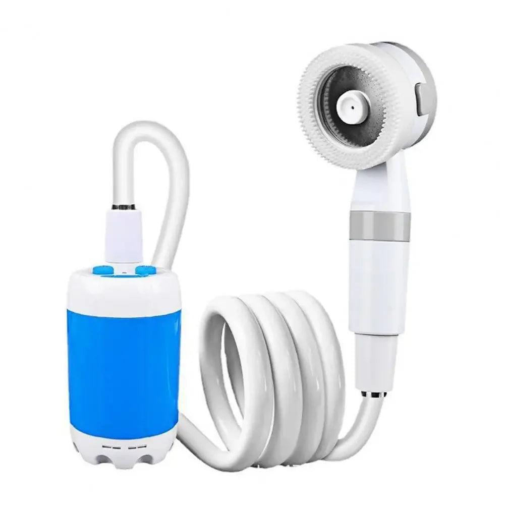 Douche de camping portable, pompe de douche d'extérieur, pompe de douche électrique rechargeable avec affichage numérique intelligent