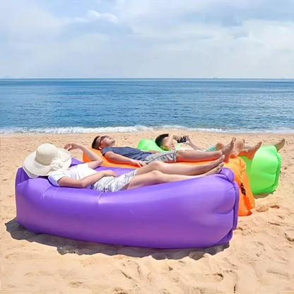Canapé gonflable DIZETION, sac de couchage portable pour camping, festival de musique, inclinable