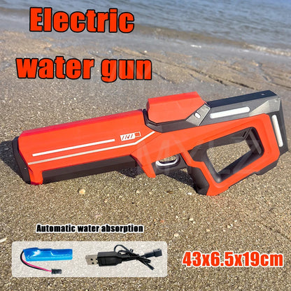 Pistolet à eau électrique haute pression pour enfants, jouet pour l'été, jeux de combat en piscine, jouets d'eau pour enfants, cadeau