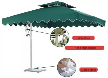 Parasol de jardin grand parasol de plage patio pique-nique à motifs patio extérieur avec base solaire à lumière LED vente en gros dropshipping