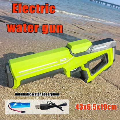 Pistolet à eau électrique haute pression pour enfants, jouet pour l'été, jeux de combat en piscine, jouets d'eau pour enfants, cadeau