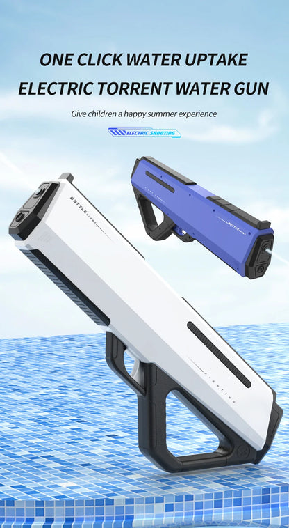 Pistolet à eau électrique haute pression pour enfants, jouet pour l'été, jeux de combat en piscine, jouets d'eau pour enfants, cadeau