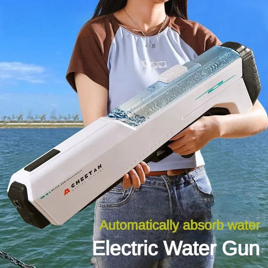 Pistolet à eau électrique haute pression pour enfants, jouet pour l'été, jeux de combat en piscine, jouets d'eau pour enfants, cadeau
