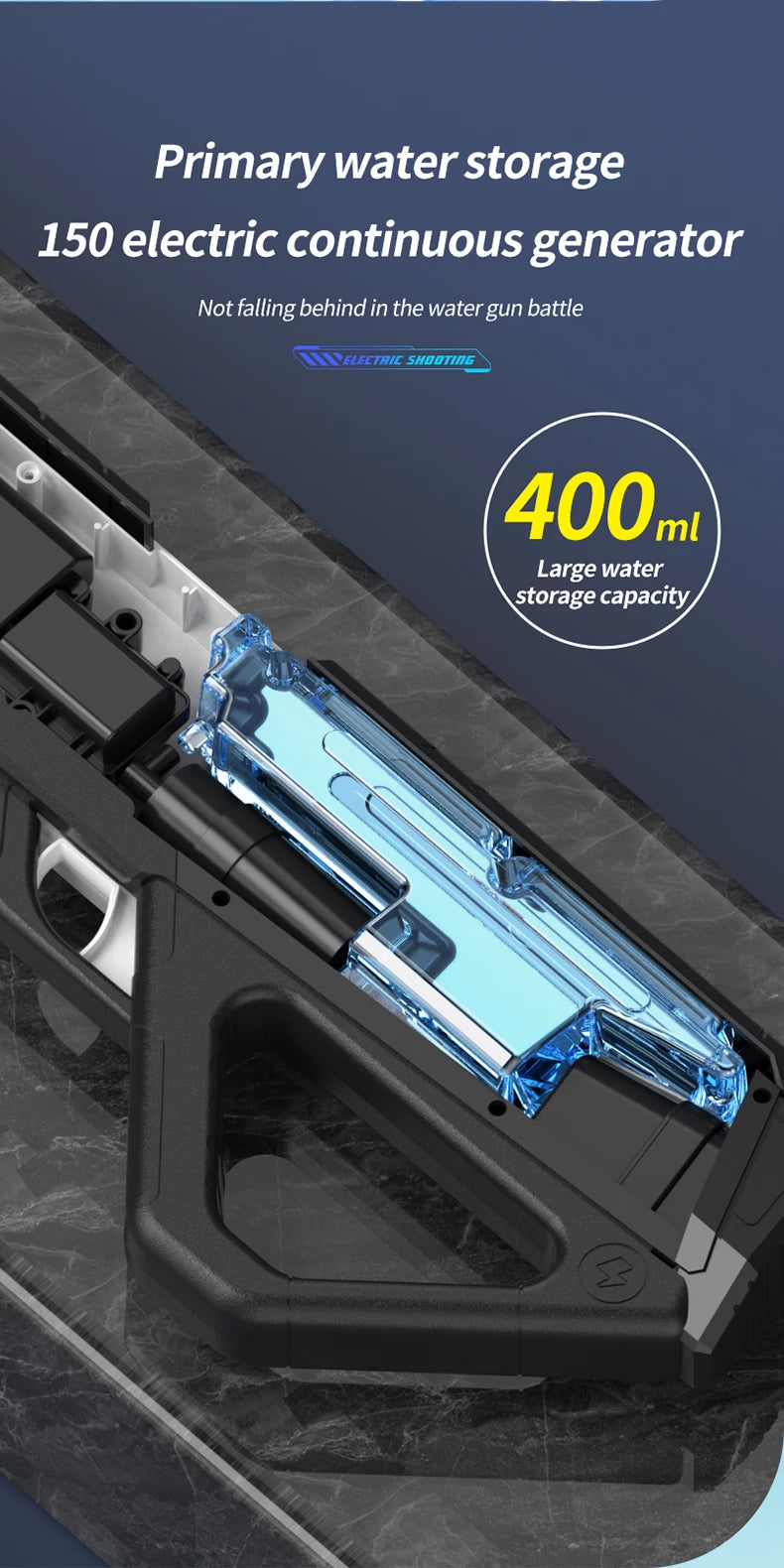 Pistolet à eau électrique haute pression pour enfants, jouet pour l'été, jeux de combat en piscine, jouets d'eau pour enfants, cadeau