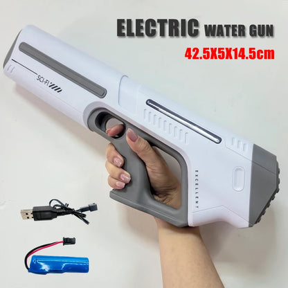 Pistolet à eau électrique haute pression pour enfants, jouet pour l'été, jeux de combat en piscine, jouets d'eau pour enfants, cadeau