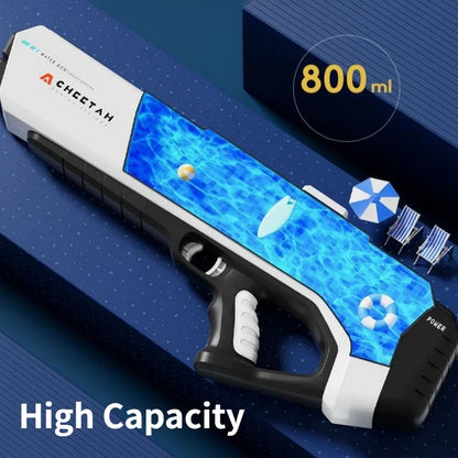 Pistolet à eau électrique haute pression pour enfants, jouet pour l'été, jeux de combat en piscine, jouets d'eau pour enfants, cadeau