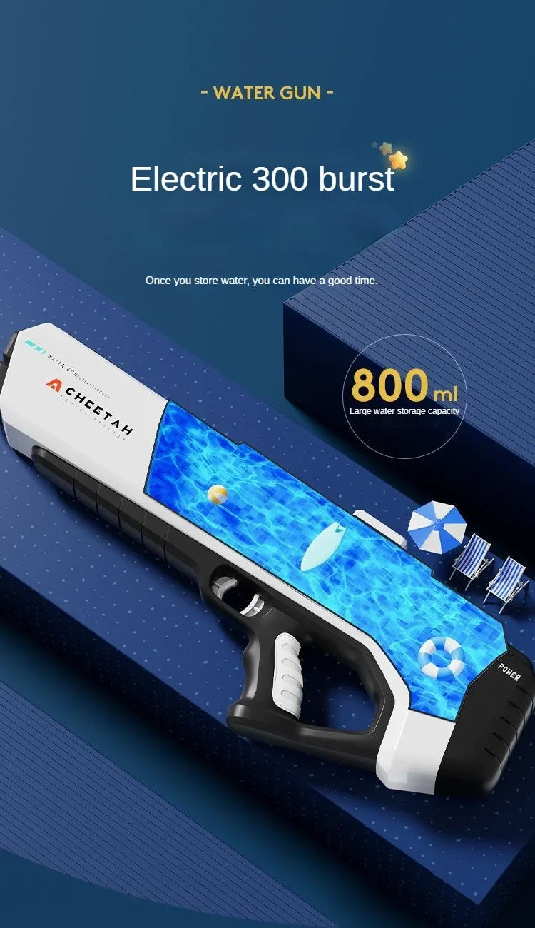 Pistolet à eau électrique haute pression pour enfants, jouet pour l'été, jeux de combat en piscine, jouets d'eau pour enfants, cadeau