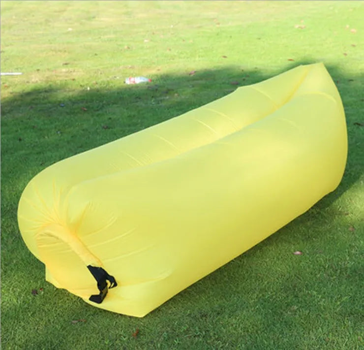 Canapé gonflable DIZETION, sac de couchage portable pour camping, festival de musique, inclinable