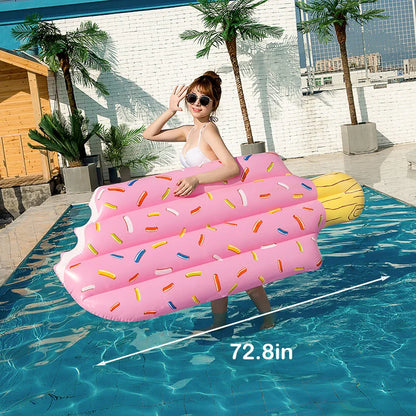 Bouée de natation gonflable licorne, matelas flottant, flotteur d'eau, lit de mer, fauteuil inclinable pour adultes et enfants, jouets de fête à la piscine