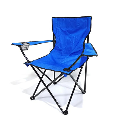 Chaise pliante d'extérieur en tissu Oxford 600D, idéale pour le camping, la pêche, la plage, le dessin, le camping, avec dossier et accoudoirs.